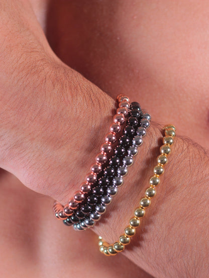 Pulsera bolitas chapa