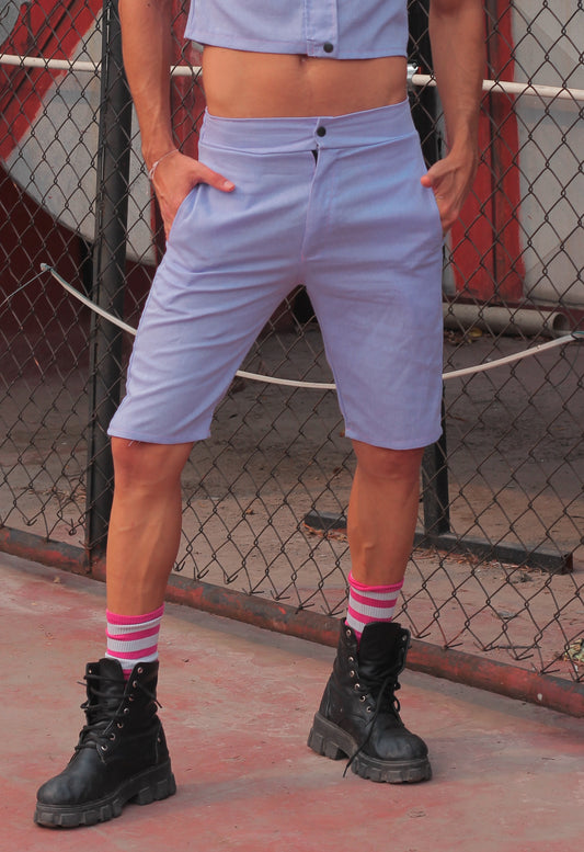 Short Lino lila