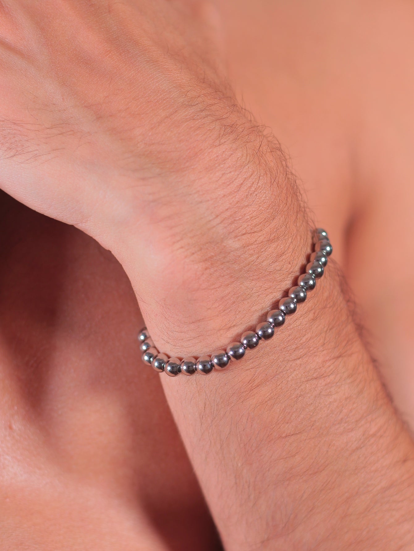 Pulsera bolitas chapa