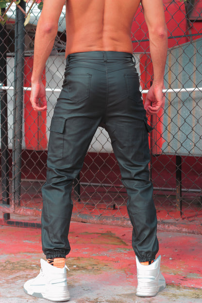 Vaquero cargo vinil negro