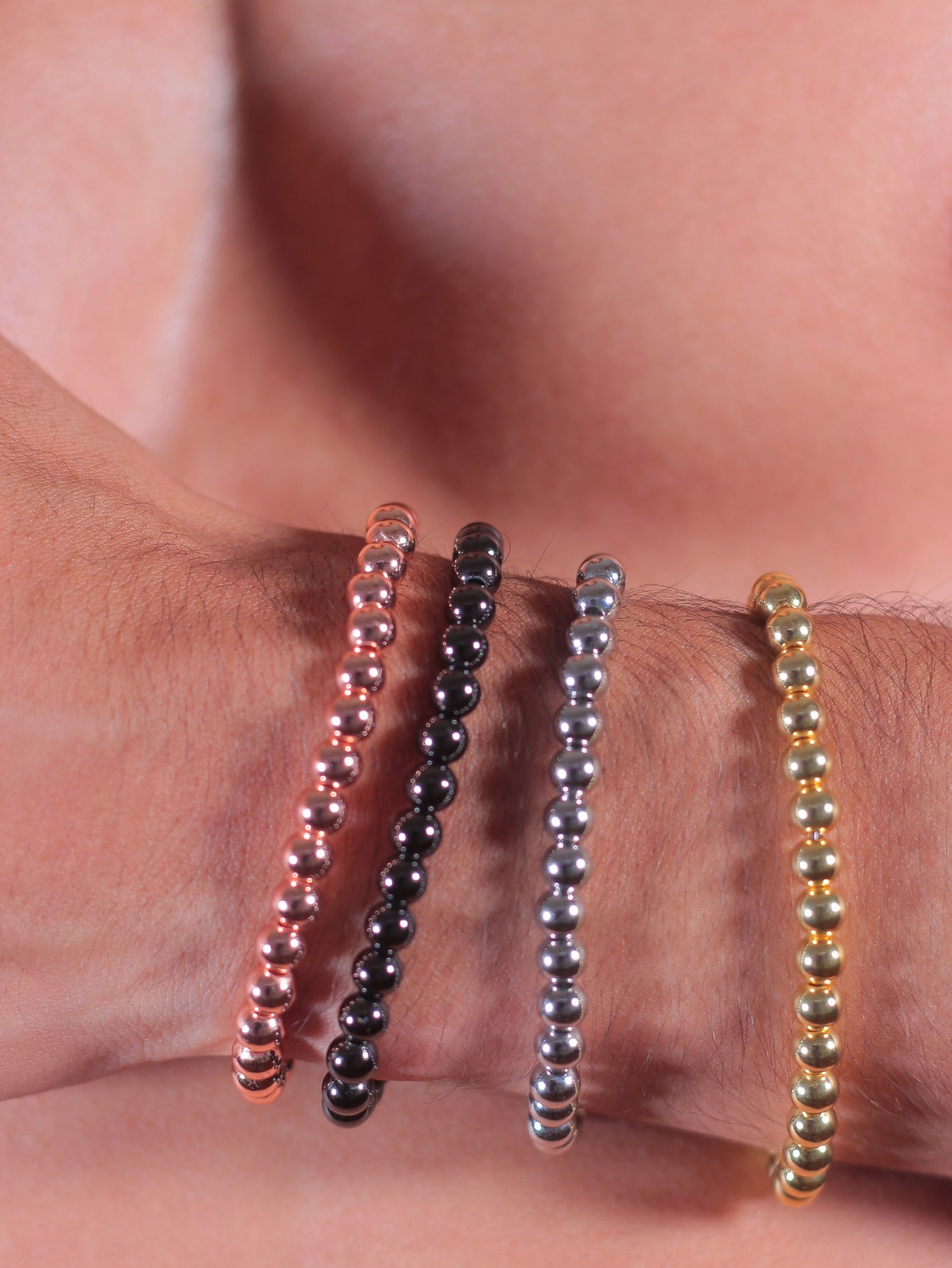 Pulsera bolitas chapa