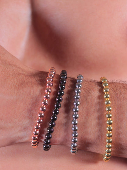 Pulsera bolitas chapa