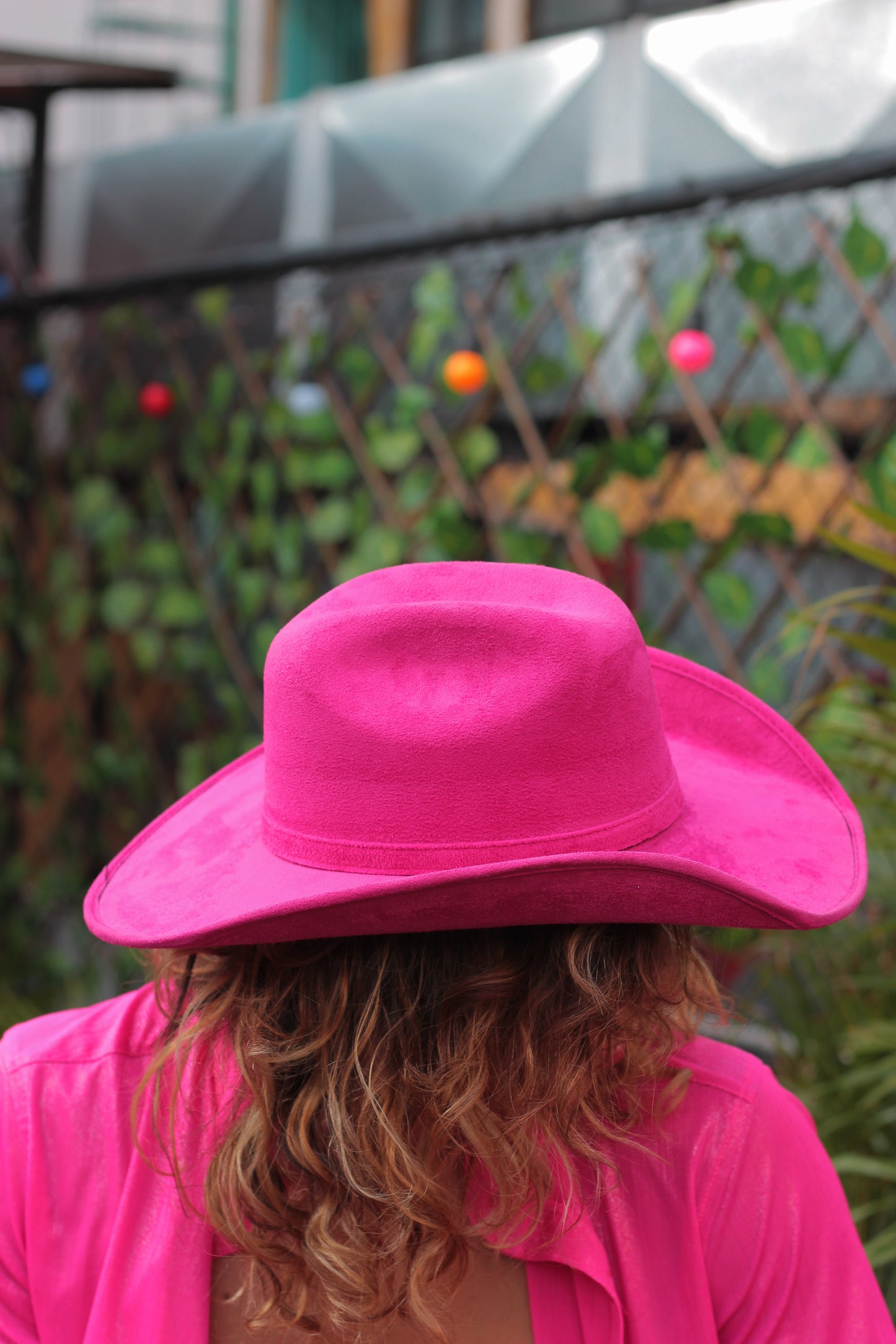 Sombrero vaquero rosa fuccia